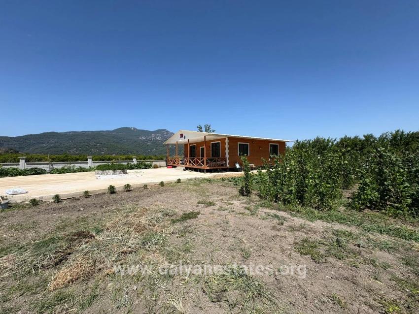 Freistehendes Holzhaus Mit 120 M² Wohnfläche Auf Einem 2500 M² Großen Grundstück In Der Gegend Von Dalyan Karadağ