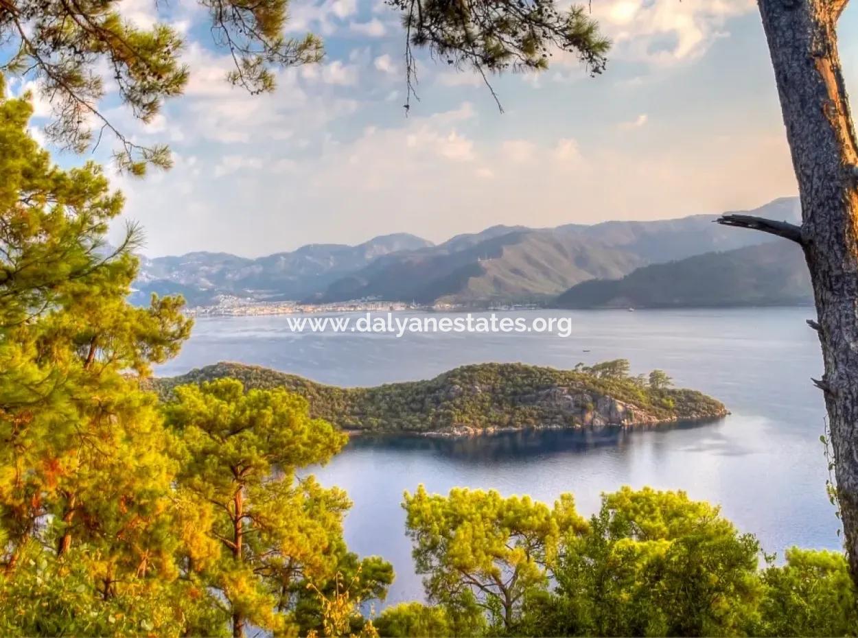 Marmaris Island Dorf Am Meer 4000M2 Land Zum Verkauf Marmaris Schnäppchen Land Zum Verkauf Auf Dem Seeweg