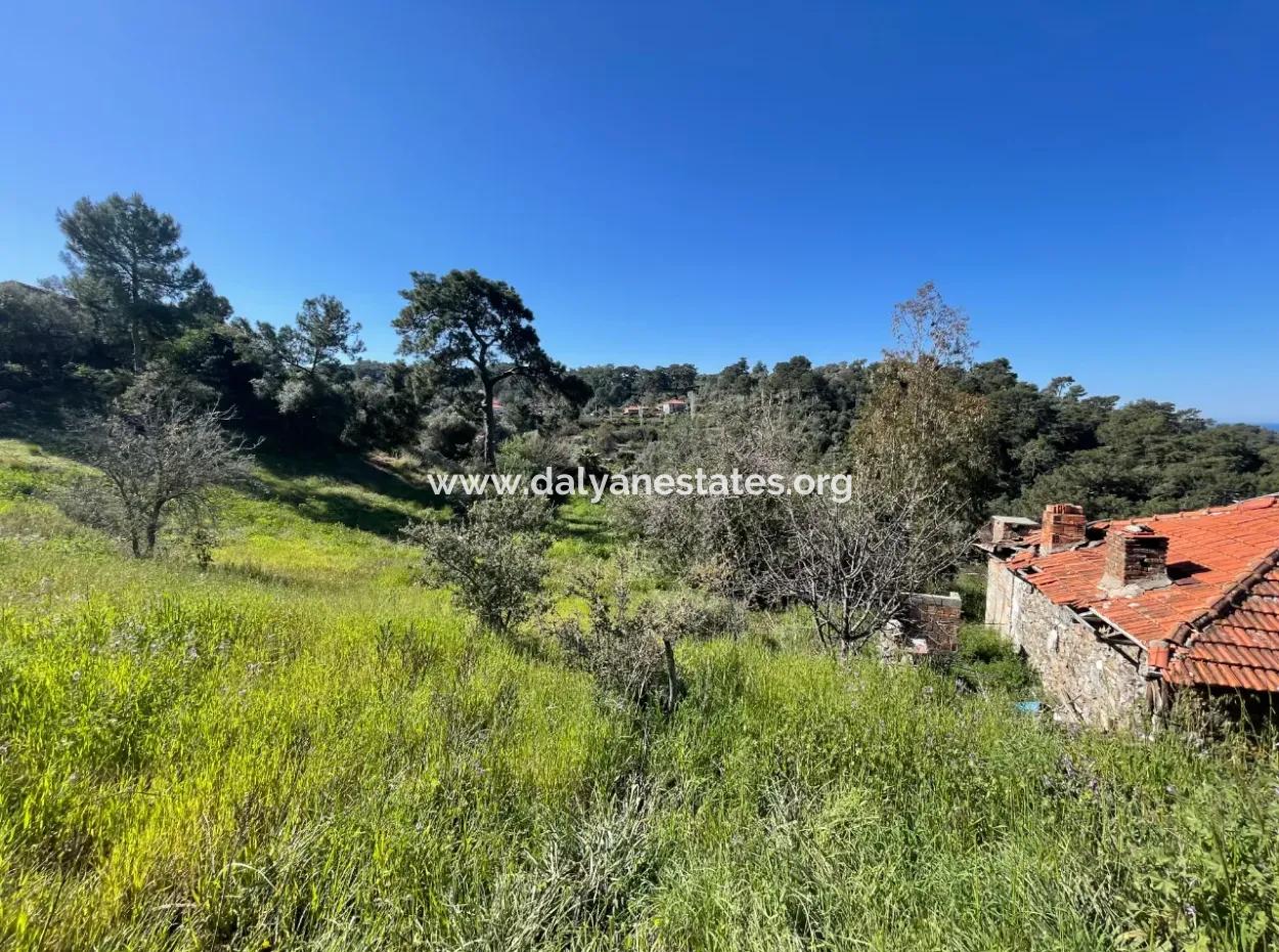 Village House For Sale In 4,400M2 Land With Full Sea View In Gökbel